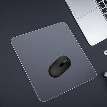 Amazon.co.jp: ガラス製マウスパッド クリアデスクパッド マウス